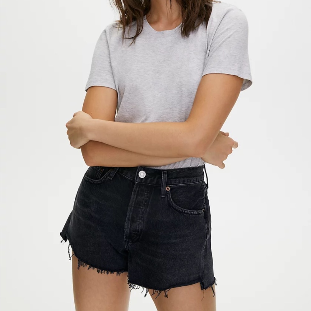 AGOLDE PARKER SHORT BLACK